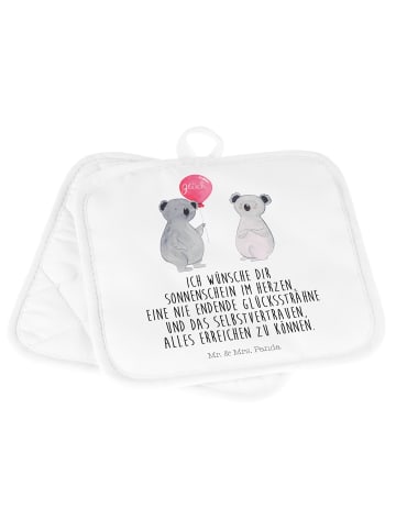 Mr. & Mrs. Panda Topflappen Koala Luftballon mit Spruch in Weiß