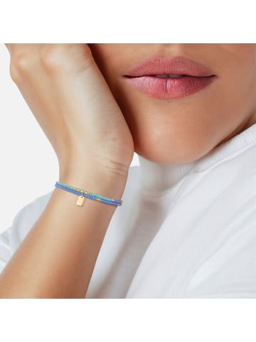 Glanzstücke München Armband aus Sterling Silber mit Miyuki Perlen in gelbgold