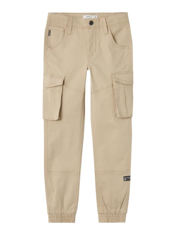 name it Cargohose NITBAMGO regular fit Workerstyle in oxford tan