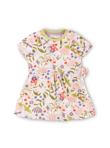 Sigikid Kleid happy ladybug in Weiß/Rosa/Grün