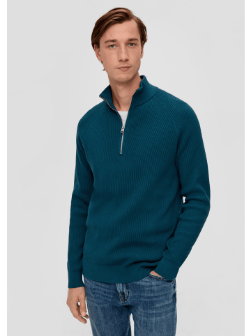 S. Oliver Strickpullover langarm in Petrol