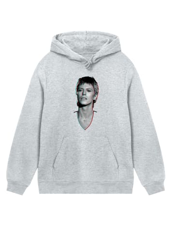 F4NT4STIC Hoodie TV Times Pop Star David Bowie Portrait 1977 in grau meliert