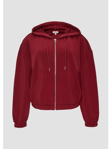 s.Oliver Sweatshirt Jacke in 3874_rubinrot