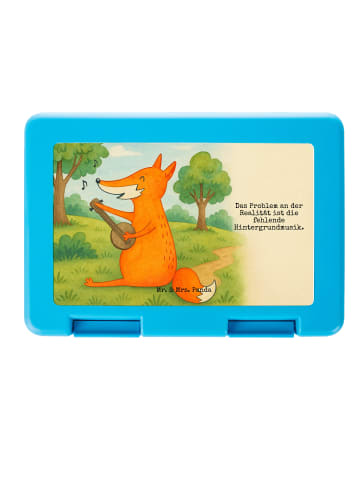 Mr. & Mrs. Panda Bento Box Fuchs Gitarre Design mit Spruch in Weiß