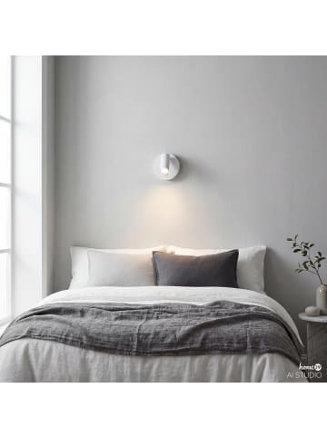 home24 Akku-Wandleuchte TEPA in Weiß