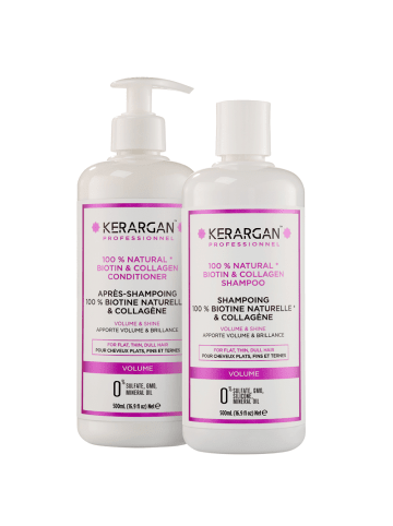 KerArgan 2tlg. Set: Shampoo & Spülung mit Biotin & Kollagen, 2x500ml