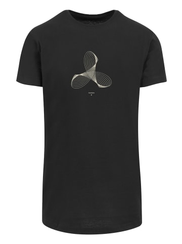 F4NT4STIC Long Cut T-Shirt Geometrics in schwarz