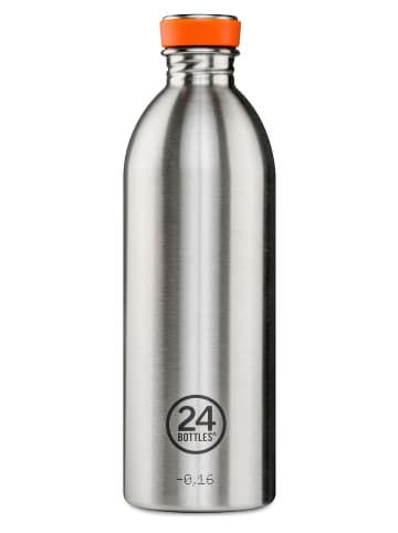 24Bottles Edelstahl Trinkflasche Urban Bottle Brushed Steel 1 l in grau