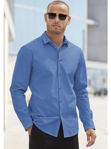 John Devin Langarmhemd in blau