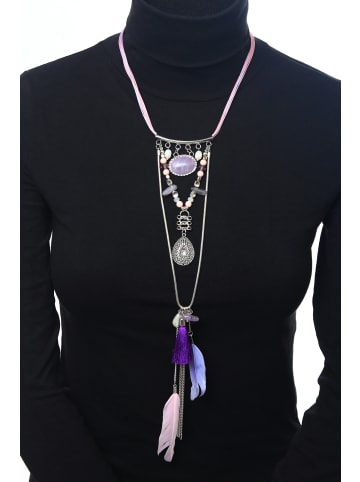 collezione alessandro Kurze Kette " Ida " in rosa