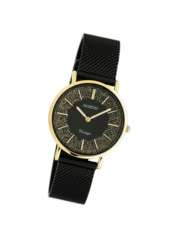 Oozoo Analog-Armbanduhr Oozoo Vintage Series schwarz mittel (ca. 32mm)