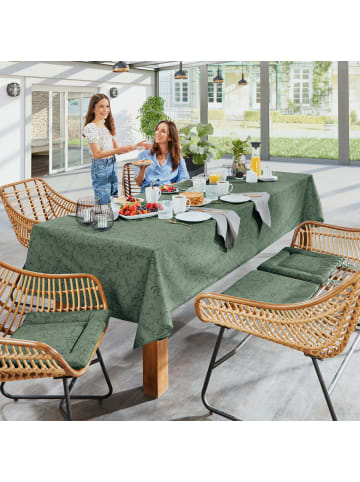 Erwin Müller Baumwollmischung Tischdecke Essen in salbei