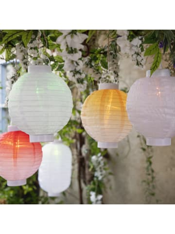 MARELIDA LED Solar Lampion in gelb - D: 20cm