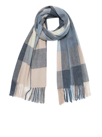 Faera Weicher Schal mit Fransen - Modischer Winter-Accessoire for Damen in Navy