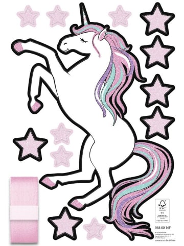 Buntpapierfabrik Ludwig Bähr Deko-Set für Schultüten easy line Unicorn