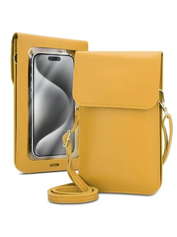 cadorabo Handytasche für Samsung Galaxy A51 4G / M40s Hülle Umhängetasche in Gelb