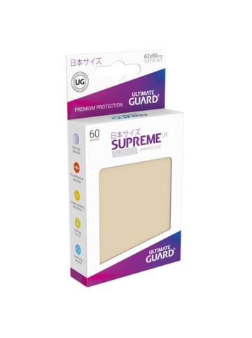 Ultimate Guard Kartenhüllen Supreme UX Japanische Größe in Sandfarben