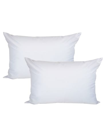 JACK 2er Set Outdoor Kissenhülle 40x60cm Uni in Weiß