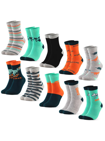 Occulto 10er Pack Motiv Kindersocken Fantasia in Dino