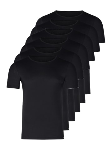 Skiny Unterhemd / Shirt Kurzarm Basis in Schwarz