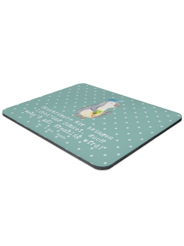 Mr. & Mrs. Panda Mousepad Elektriker Lichtbringer mit Spruch in Meeresbrise