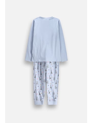 Coccodrillo Mädchenpyjama in blau