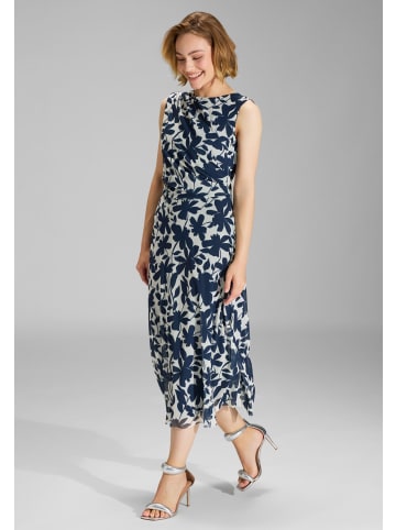 SWING Abendkleid in marine ecru - 0001