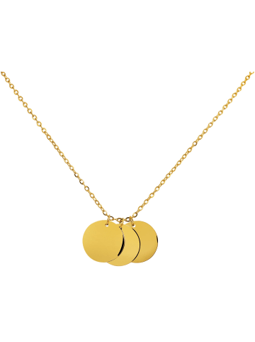 Adeliás Damen Halskette mit Anhänger – aus Edelstahl in gold