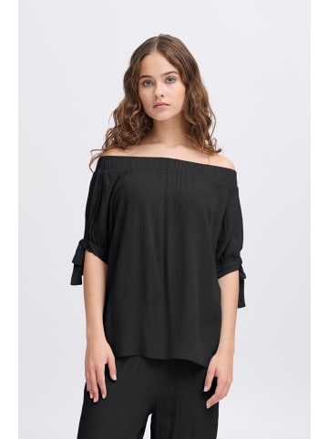 ICHI Shirttop in schwarz