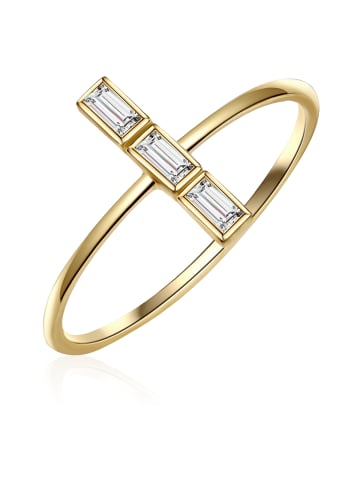 Glanzstücke München Ring Sterling Silber Zirkonia in gelbgold