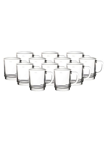 Pasabahce 12er Set Glastassen Kaffeegläser Pub 0,2 l in transparent