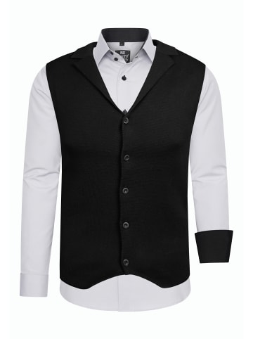 Rusty Neal Hemd mit Weste in Hell Grau