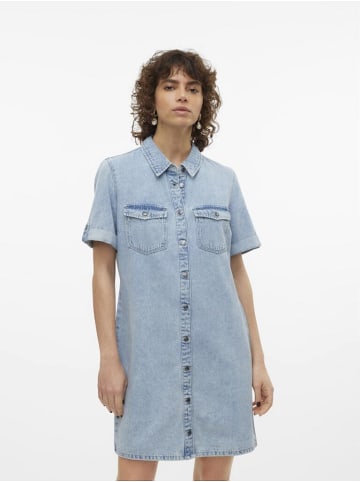 Vero Moda Kleid in Light Blue Denim