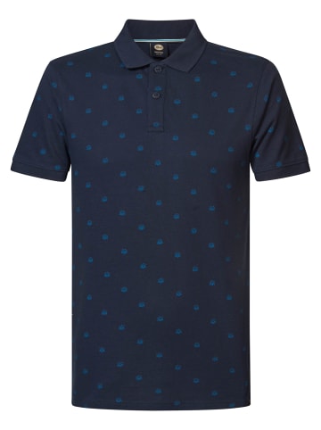 Petrol Industries Poloshirt mit All-over Muster Biloxi Beach in Blau