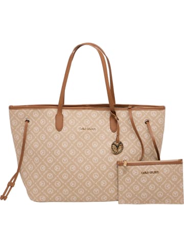 Carlo Colucci Shopper Desserra in Beige