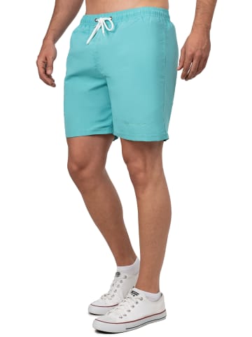 Reichstadt Herren Regular Fit Badehose Mid Waist in Turquoise