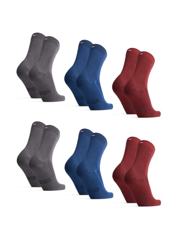 DANISH ENDURANCE Socken Bamboo Business in grey/blue/red