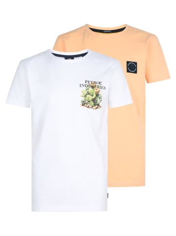 Petrol Industries 2er-Pack Jersey T-Shirts mit Print Mulegé