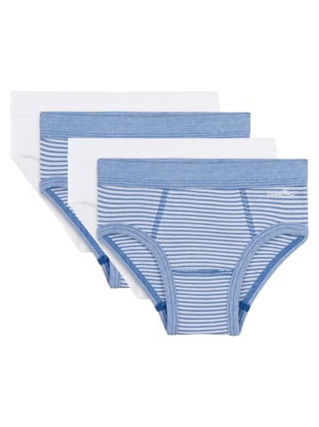 Sanetta Slip 4er Pack in Weiß/Blau