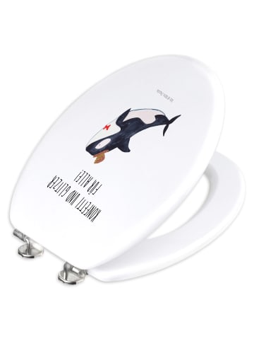 Mr. & Mrs. Panda Klobrille Orca Zylinder mit Spruch in Weiß