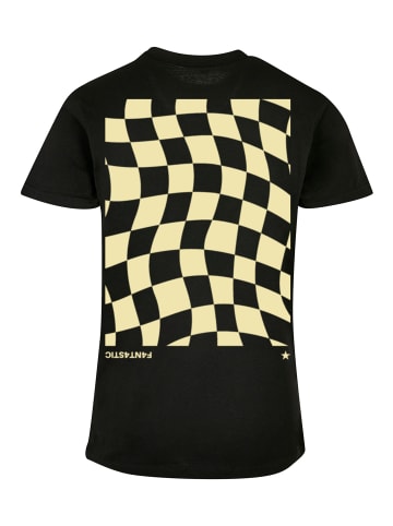 F4NT4STIC T-Shirt Wavy Schach Muster in schwarz