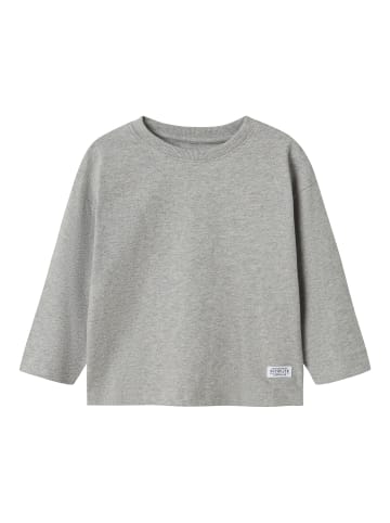 name it Langarmshirt mit Rundhalsausschnitt in Grau