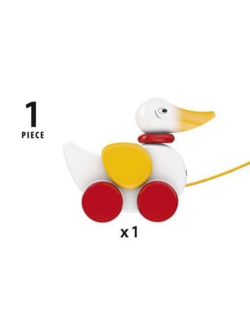Brio Aktionsspiel BRIO Infant/ Toddler - Nachziehente, weiß Ab 19 Monate in bunt