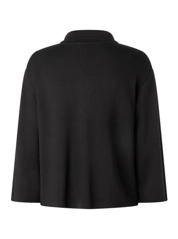 More & More lockere, kompakte 3/4 Arm-Strickjacke in black