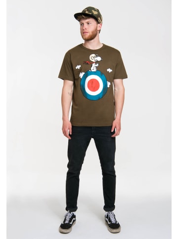 Logoshirt T-Shirt Peanuts - Snoopy Pilot in oliv