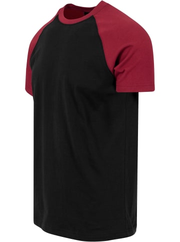 Urban Classics T-Shirts in blk/burgundy