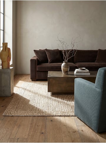 KADIMA DESIGN Teppich Kurzflor Strapazierfähig CHASE Flechtoptik Muster Wohnzimmer in Natur