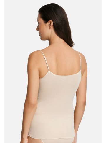 Hanro Spaghetti Top Cotton Seamless in Summer sand