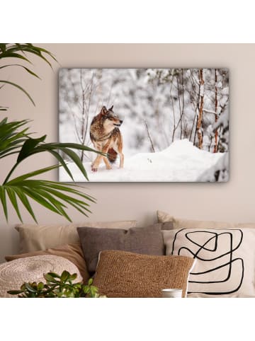 MuchoWow Leinwand Bilder Haselnussfarben