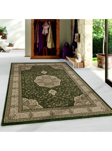 KADIMA DESIGN Teppich Kurzflor Boho Vintage Look Polypropylen Gewebt in Grün